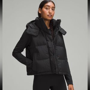 Lululemon wunder puff cropped vest